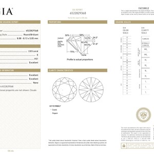 GIA Certified 2.03 Carat E VS1 Natural Diamond for Engagement 101