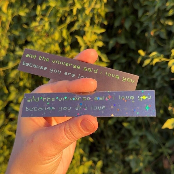 End Poem Vinyl Sticker