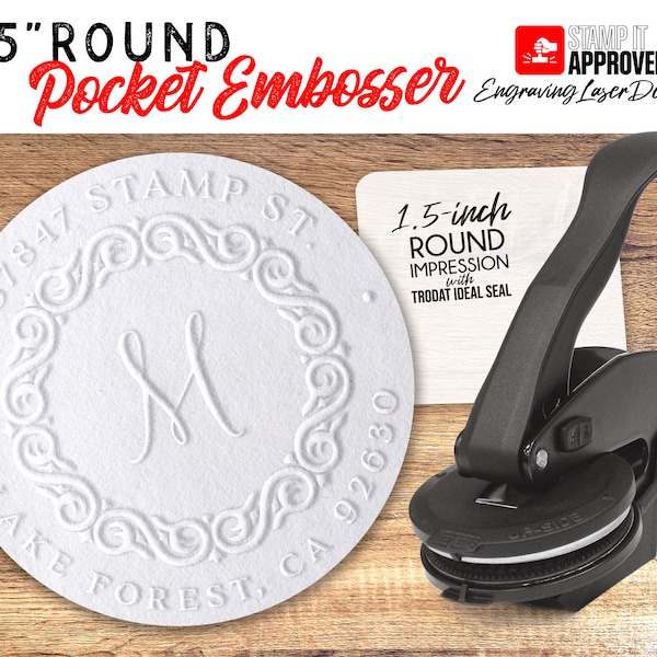 Custom Embosser Stamp Etsy