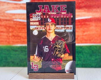 Custom Acrylic Sports Photo Plaque: Coach Gift, End of Season Award