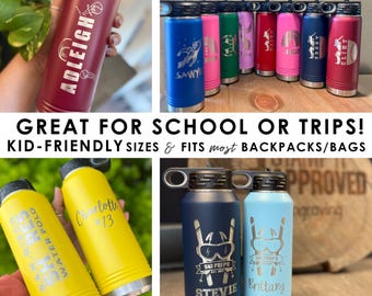 Personalized Engraved Water Bottle: Stainless Steel, Insulated, Custom Name