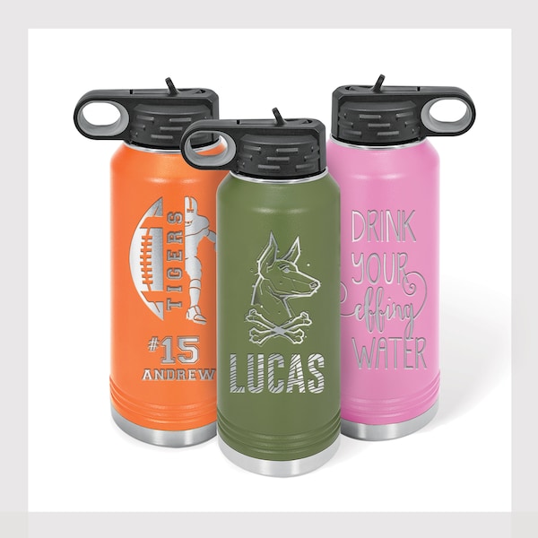 32oz Custom Water Bottle | Polar Camel Bottle | Baseball Bottle | Football Bottle | Soccer Bottle | School Sports Team Bottle | Custom Sport