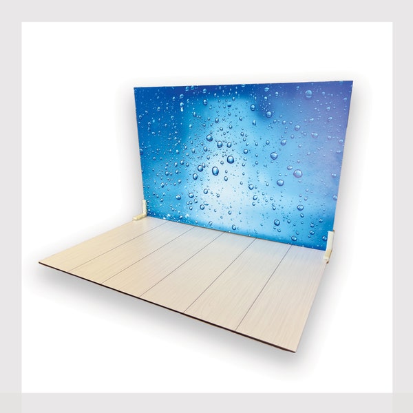 Custom Logo Photography Backdrop Boards: UV Printed, Durable, Reusable (Set of 2, 24x16.5 in)
