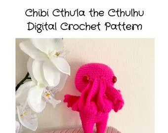 PATTERN - Kawaii Cthulhu DIGITAL ONLY Crochet Pattern