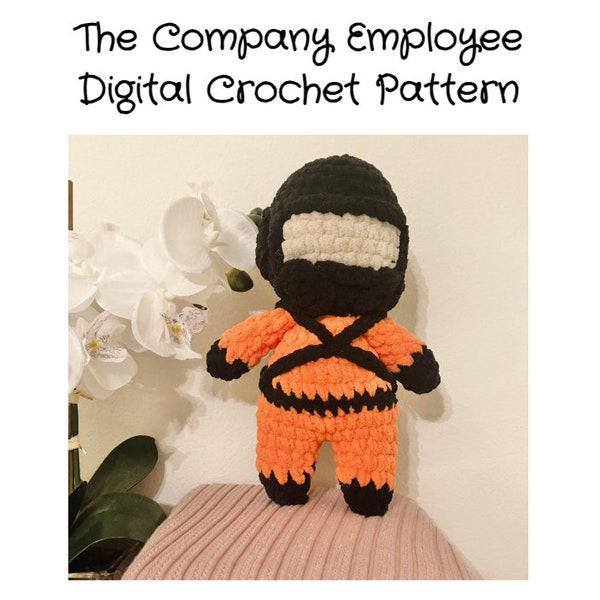PATTERN - Lethal Company Inspired Employee Pattern DIGITAL ONLY Crochet Pattern