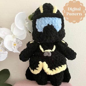 Liberty Soldier Crochet Pattern – Bernat Blanket Yarn Plushie (Digital Download)