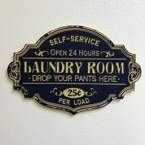 Double Entendre Laundry Room Sign LASER OR CNC project files for Shapeoko or Glowforge image 4