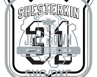 31 - Shesterkin - Escudo de jugador estilo NY Rangers