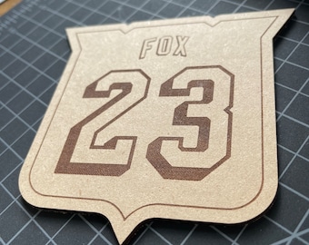 23 - Fox - Escudo de jugador estilo NY Rangers
