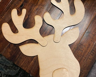 Plantilla de signo de reno de Navidad para glowforge