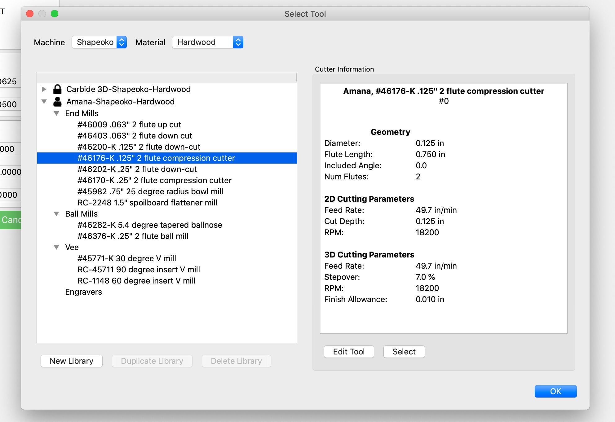 Shapeoko Easy CNC Feeds & Speeds Helper 3 Amana Carbide Create Tool