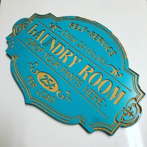 Double Entendre Laundry Room Sign LASER OR CNC project files for Shapeoko or Glowforge image 1