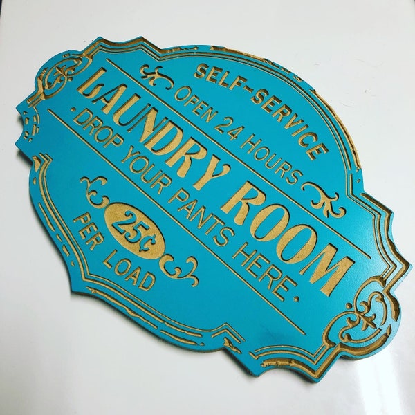 Double Entendre Laundry Room Sign LASER OR CNC project files for Shapeoko or Glowforge