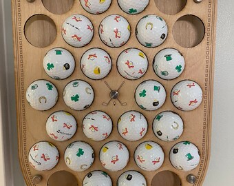 Exhibición de colección de pelotas de golf: archivo SVG cortado con láser (descarga digital)