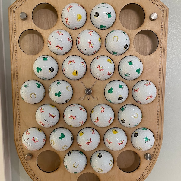 Perfect Fit Golf Ball Collection Display - Show off your balls in style! - cuts fast and fits them perfectly