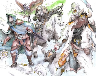 Hand-Drawn D&D Character Commission (not AI)