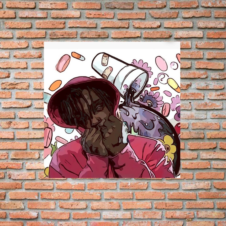 Juice WRLD Wall Poster Print Juice WRLD Art Room Home Wall Etsy