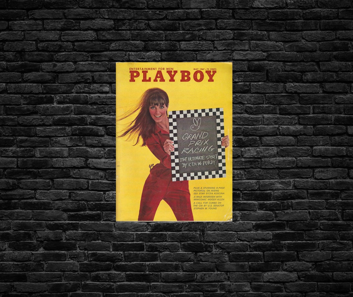 Playboy May 1967 Vintage Poster Print Playboy Wall Art Room Etsy