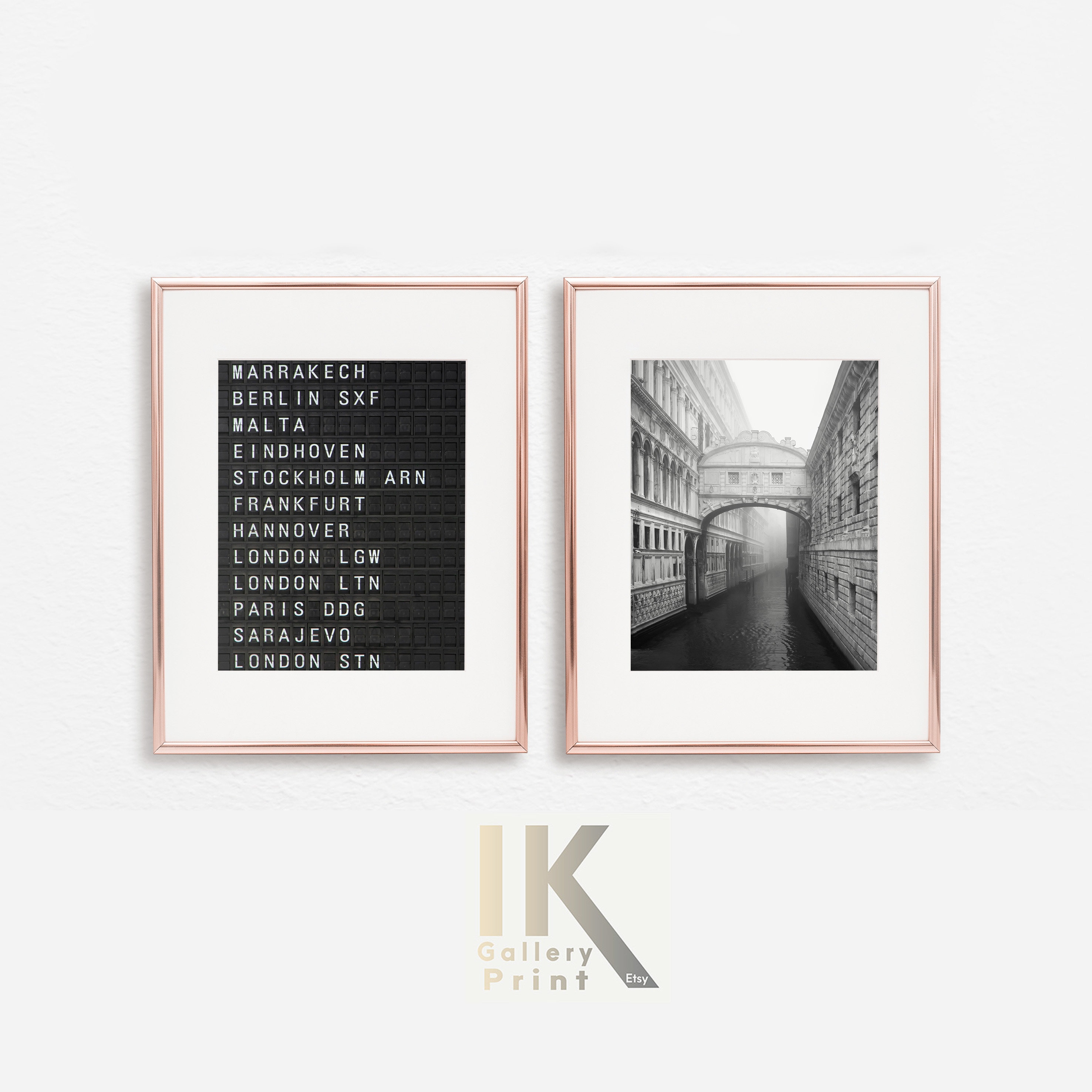 Printable Venice Photo Black &amp; White Wall Decor Venetian - Etsy