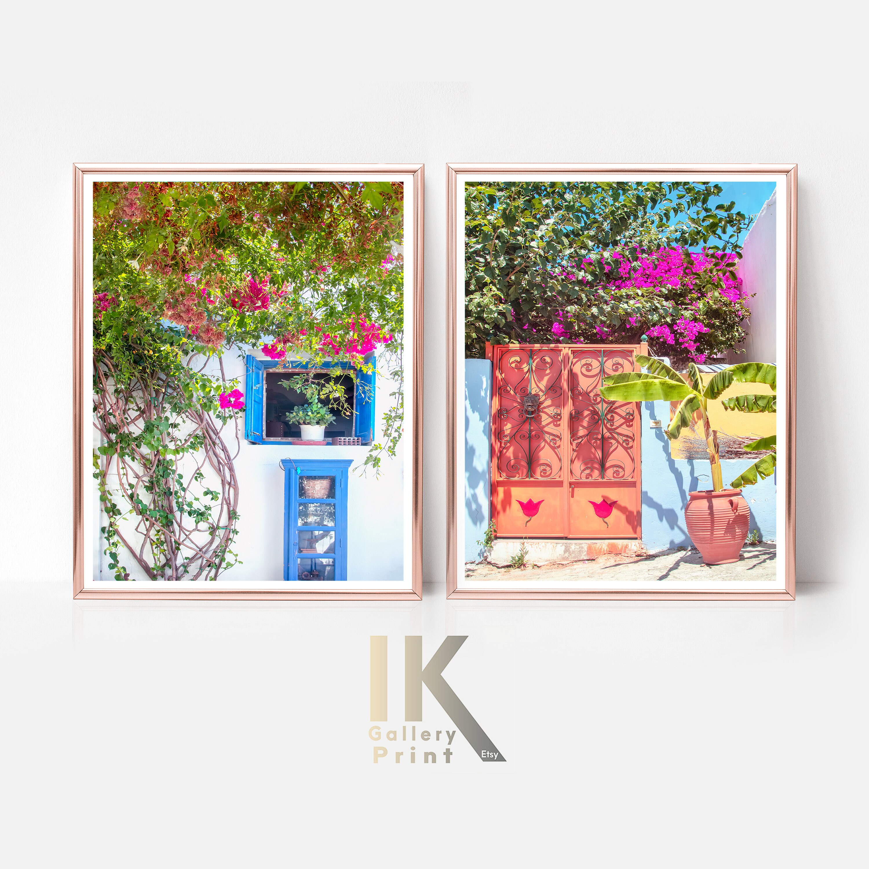Greece Printable Art Colorful Wall Decor Travel Photography - Etsy