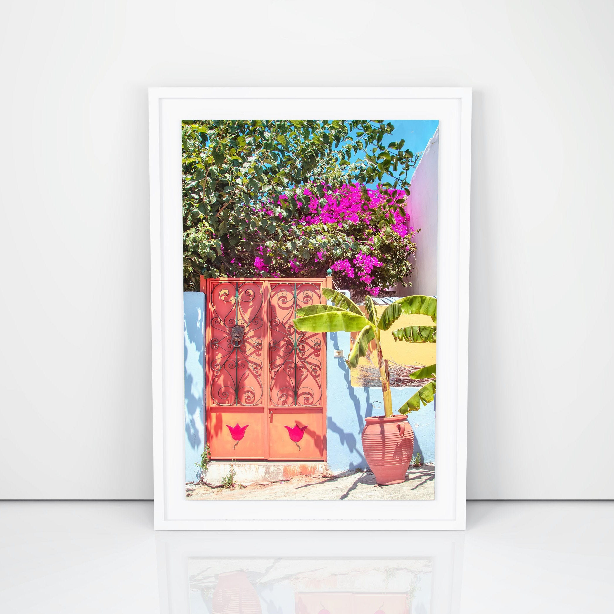 Greece Printable Art Colorful Wall Decor Travel Photography - Etsy