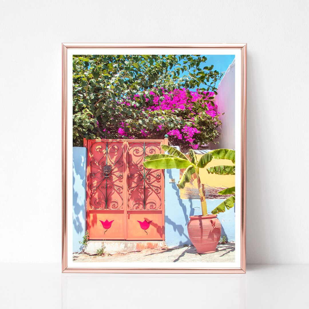 Greece Printable Art Colorful Wall Decor Travel Photography - Etsy