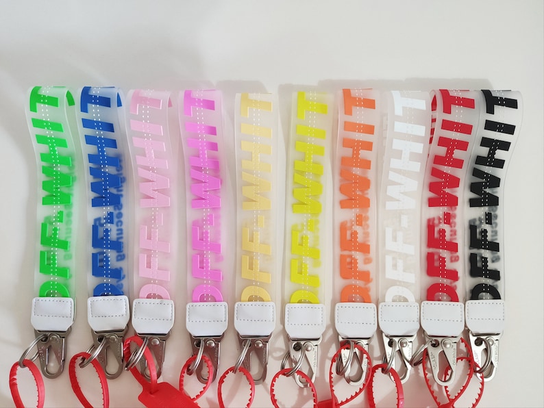 Off Wristlet Car Key Fob Jelly Fashion Lanyard Clip image 0