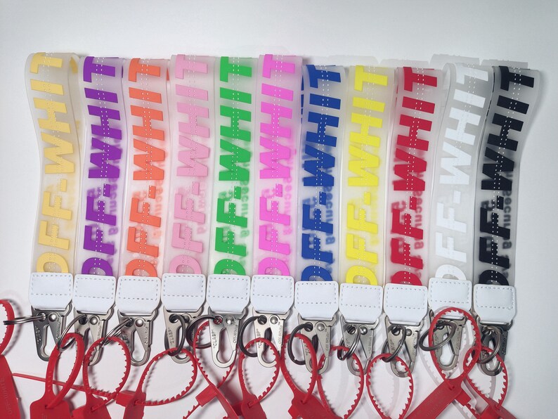 Off Wristlet Car Key Fob Jelly Fashion Lanyard Clip Etsy