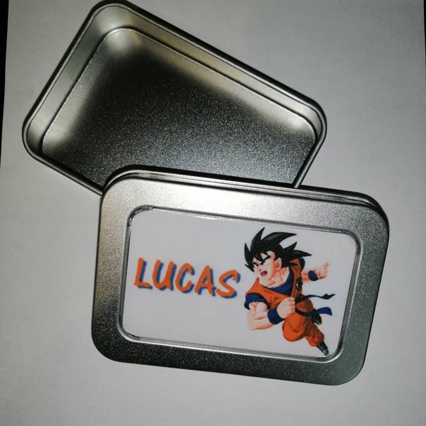 Boîte à bons points boîte à images dragon ball Z pour enfant personnalisable prénom au choix