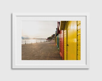 Whitby Beach Chalets - Photography Print