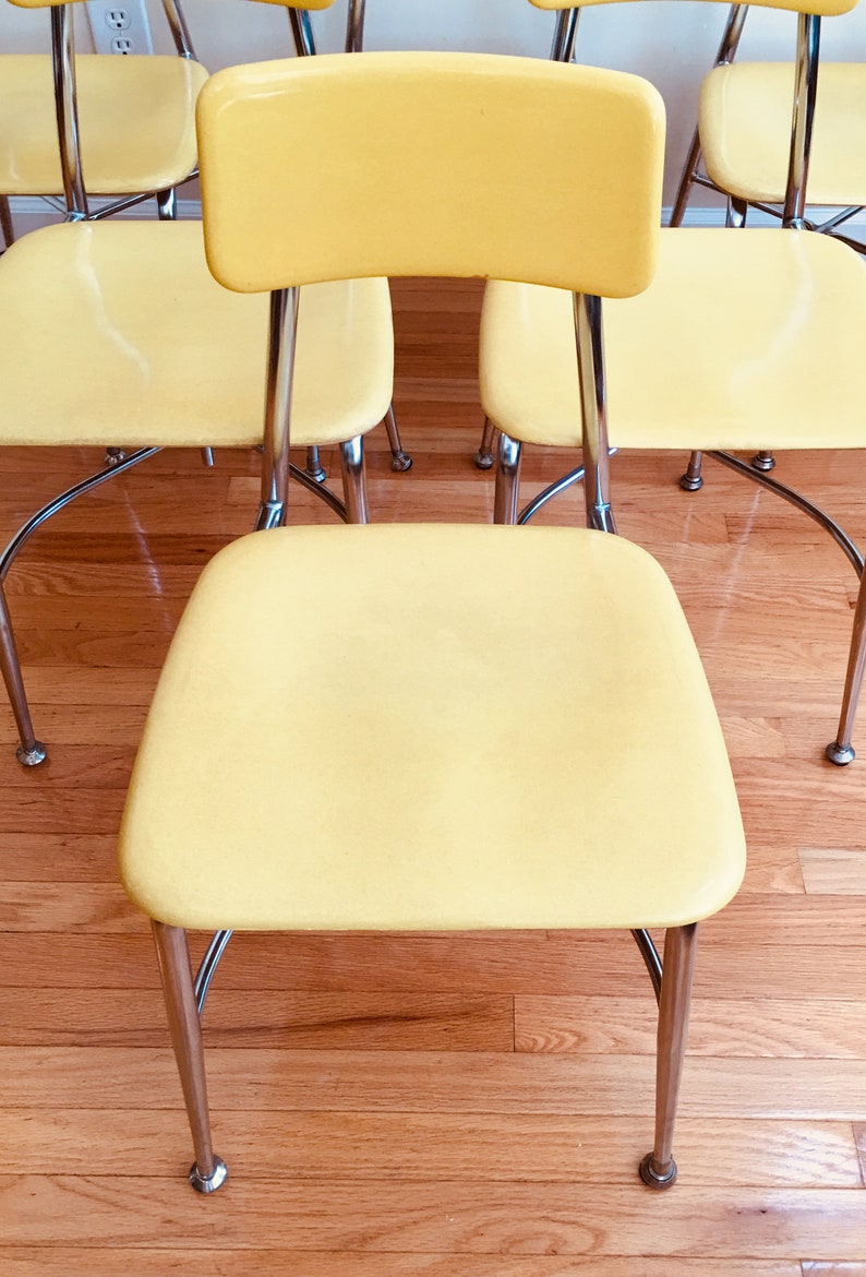Vintage Heywood Wakefield School Chairs Set of 4 6 Etsy