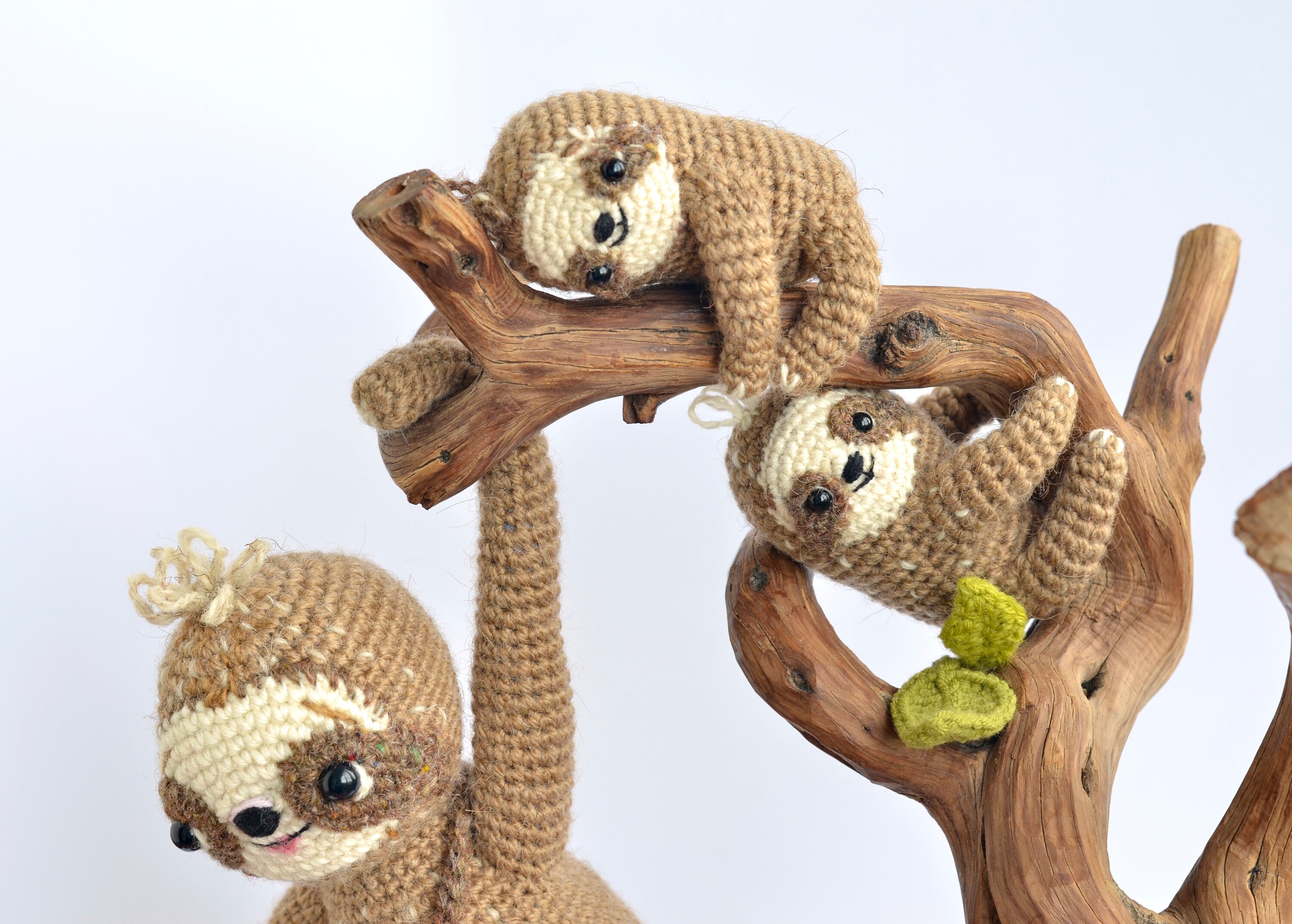 Sloth stuffed animal crochet sloth cute sloth unique gift | Etsy