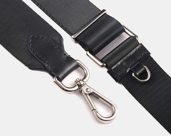 Verstellbarer Gurtband Crossbody und Schulter Handtasche Gurt - Schwarz