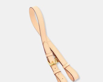 Genuine Vachetta Leather Adjustable Shoulder Bag Strap for Handbags - Natural & Honey Colors