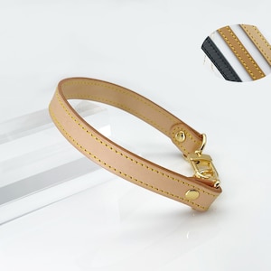 Asa de bolso de piel vachetta de 18 mm de ancho, correa de repuesto de piel para asa de bolso, herrajes dorados o plateados