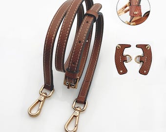 Kit de conversión de correa de cuero ajustable para minibolso - Sin perforaciones, transformación de bolso DIY