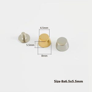 Anschraubbare Taschenfüße aus Edelstahl (4er-Set) 8x6.5x5.5mm