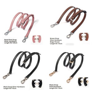 Kit de conversion de lanière en cuir réglable pour mini pochette - Sans perforation, relooking de sac bricolage image 6