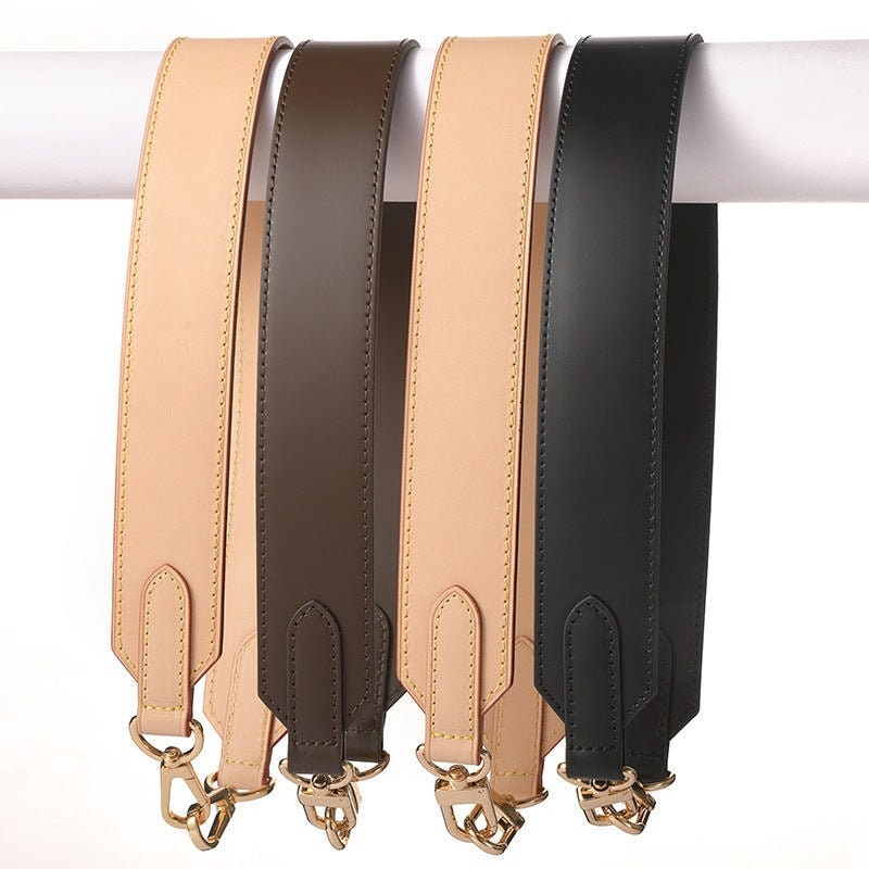 Leather Purse Strap, Brown Leather Replacement Strap, Adjustable and  Detachable Long Leather Bag Strap 