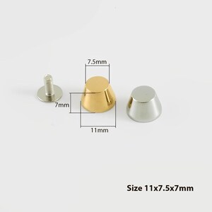 Anschraubbare Taschenfüße aus Edelstahl (4er-Set) 11x7.5x7mm