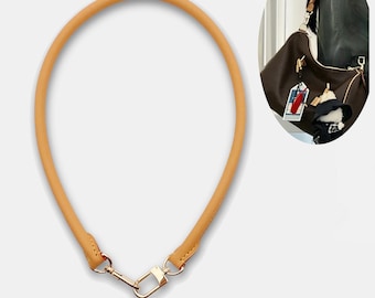 Leather Bag Strap Replacement, 70cm Vachetta & Top Grain Leather Shoulder Strap for Classic Handbags, Gold Silver Hardware