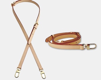 Genuine Vachetta Leather Bag Strap Replacement - Adjustable, Natural & Honey Color, Various Sizes