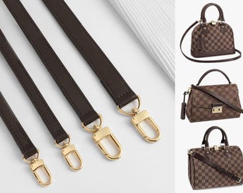 Dark Brown Replacement Leather Bag Straps