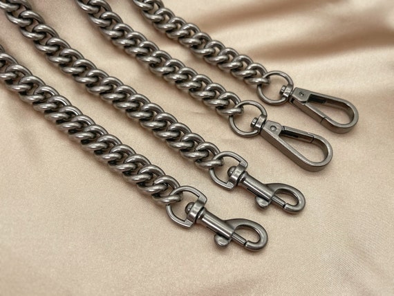 ANTIQUE VINTAGE SILVER Bag Strap 13mm Width Bag Chain Strap