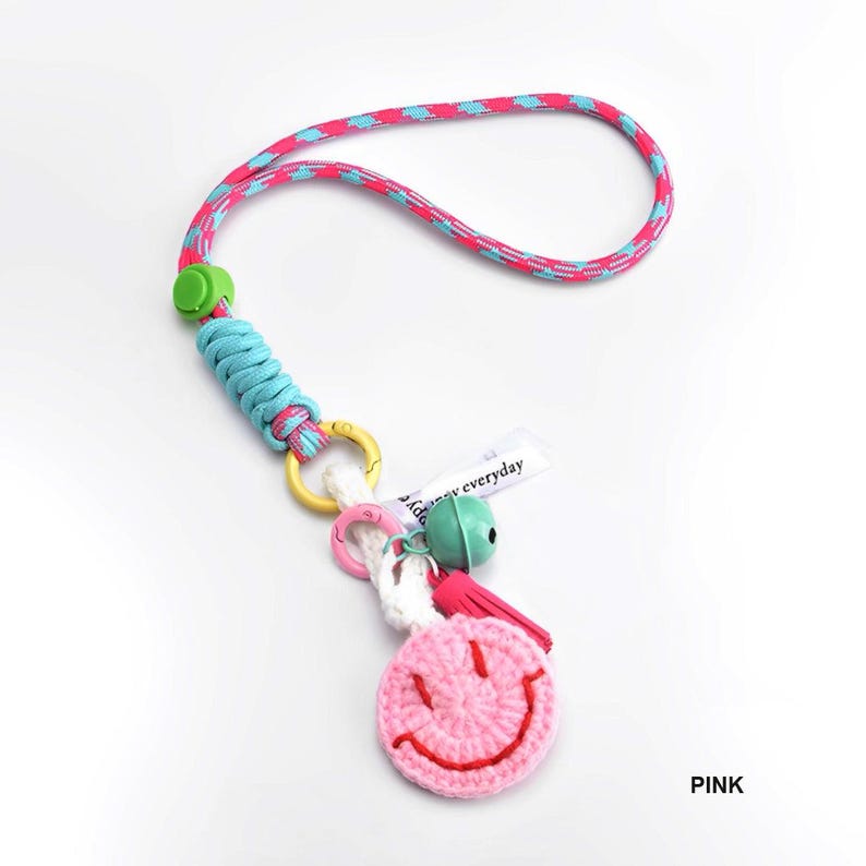 Llavero con forma de carita sonriente - Accesorio para móvil imagen 8