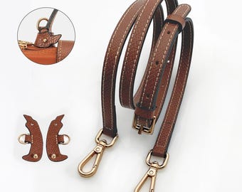 Bandoulière réglable en cuir - Kit de conversion de mini pochette, Sans perforation, Mise à niveau du sac bandoulière