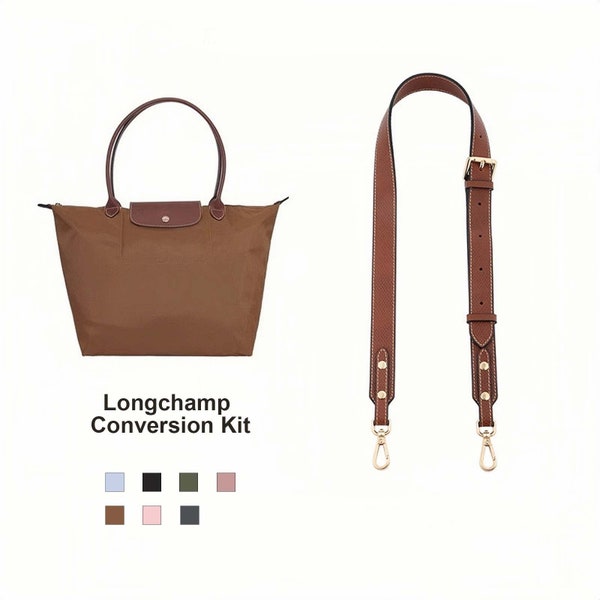 Leather DIY Conversion Kit for Longchamp Handbags - Adjustable Wide Straps