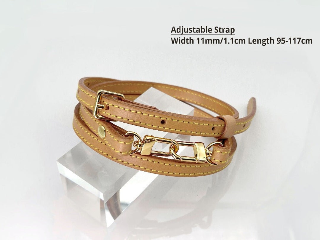 30/38mm Natural Vachetta Leather Crossbody Strap Replacement For Louis  Vuitton