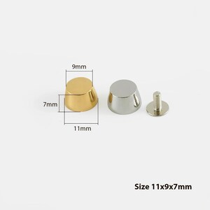 Anschraubbare Taschenfüße aus Edelstahl (4er-Set) 11x9x7mm