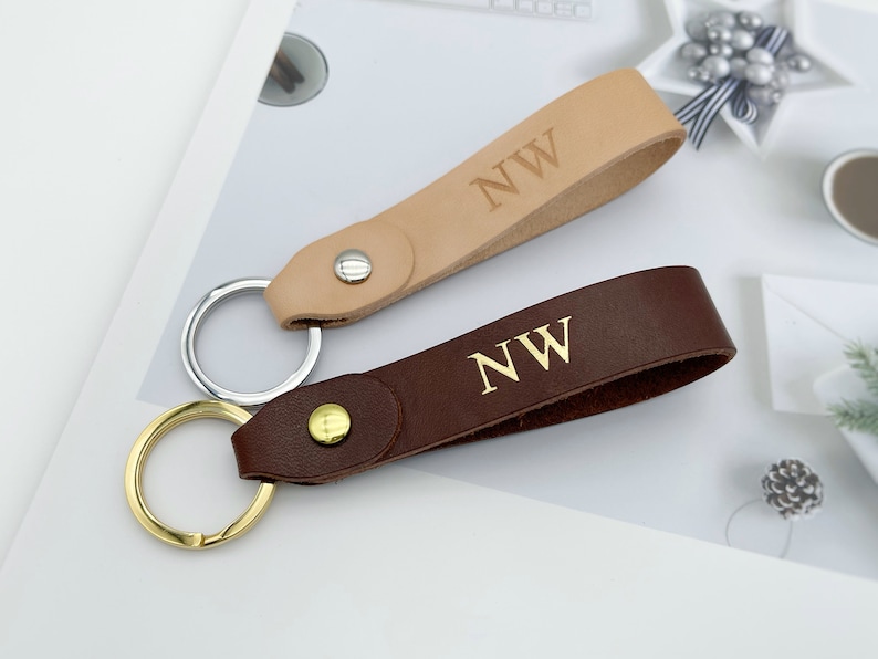 Custom Leather Keychain Drive Safe Keychain Keychain for Etsy